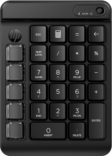 HP 435 Keypad - Compact - Wireless Connectivity - Mechanical Keyswitch - Bluetooth - 10 m - Calculator Hot Key(s) - macOS,