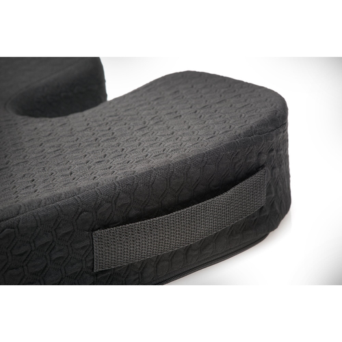 Kensington Premium Seat Cushion - 459.74 mm x 363.22 mm - Gel, Memory Foam Filling - U-shaped - Comfortable, Ergonomic Des