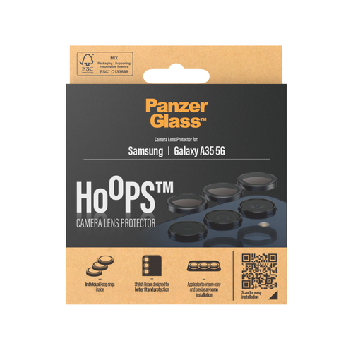 PanzerGlass Hoops Camera Lens Protector - Black