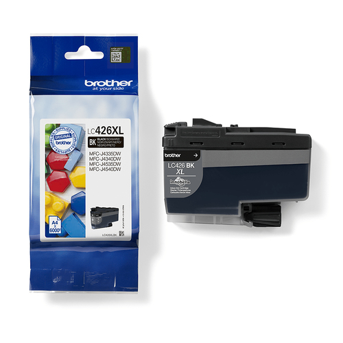 Brother LC428XLBKP Tintenstrahl Tintenpatrone - Schwarz - Originaler Pack - 6000 Seiten