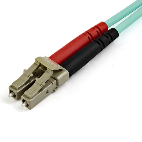 StarTech.com 7m (22ft) LC/UPC to LC/UPC OM3 Multimode Fiber Optic Cable, Full Duplex 50/125 Zipcord, 100G, LSZH Fiber Jump