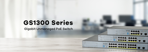 ZYXEL GS1300 GS1300-10HP 8 Ports Ethernet Switch - 2 Layer Supported - Modular - 1 SFP Slots - Twisted Pair, Optical Fiber