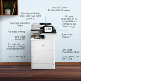 HP Color LaserJet Enterprise MFP M776dn. Print technology: Laser, Printing: Colour printing, Maximum resolution: 1200 x 12