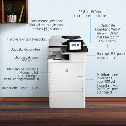 HP Color LaserJet Enterprise MFP M776dn. Print technology: Laser, Printing: Colour printing, Maximum resolution: 1200 x 12