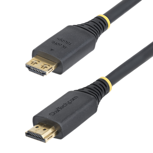 StarTech.com 5m (16.4ft) High Speed HDMI Cable with Gripping Connectors, 4K 60Hz/1440p 144Hz, 18Gbps, UHD HDMI Cord, TPE J