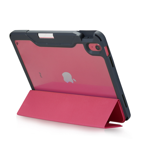 DEQSTER Robust Tasche (Folie) für 27,7 cm (10,9 Zoll) Apple iPad (10. Generation) Tablet - Rosa - Stoßfest - 18 mm Höhe x 
