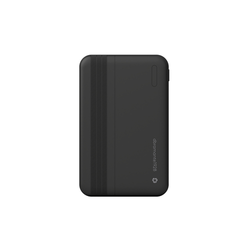 dbramante1928 ApS Recharge Power Bank - Black - 5000 mAh - USB Type-C Connector - Black
