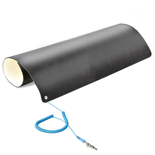 StarTech.com LG-ANTI-STATIC-MAT. Produktfarbe: Beige, Spitzenmaterial: Polyvinylchlorid (PVC), Material Unterseite: Polyvi