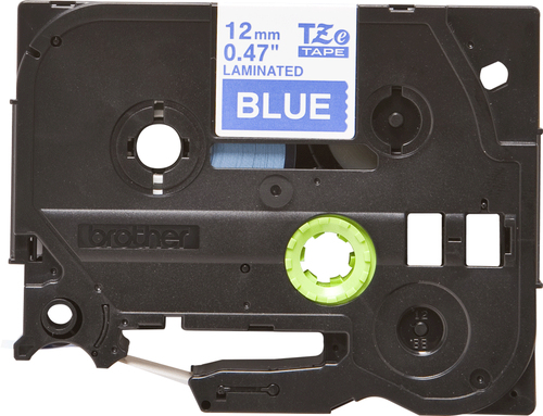 Brother TZe-535 Label Tape - 12 mm Width x 8 m Length - Direct Thermal - Blue - Laminated - 1 Roll