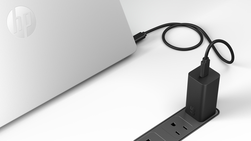 HP 65 W AC Adapter - For Notebook - Europe