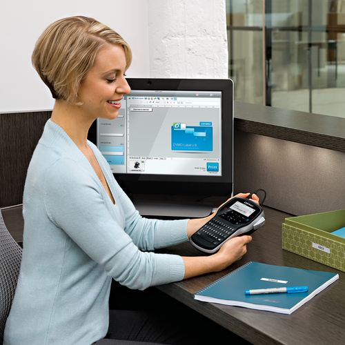 Etiqueteuse électronique Dymo LabelManager 280 - Transfert thermique - 20 mm/s Mono - Ruban adhésif, Etiquette6 mm, 9 mm, 