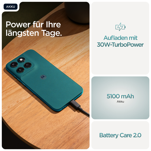 Motorola Mobility moto g77 256 GB Smartphone - 17,2 cm (6,8 Zoll) 1.5K 1272 x 2772 - Octa-Core (Cortex A76Dual-Core 2,50 G