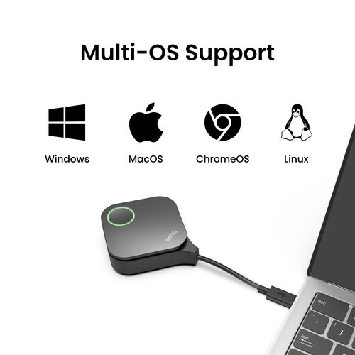 BenQ InstaShow WDC15. Formfaktor: Desktop, Produktfarbe: Schwarz, Gehäusematerial: Acrylnitril-Butadien-Styrol (ABS), Eise