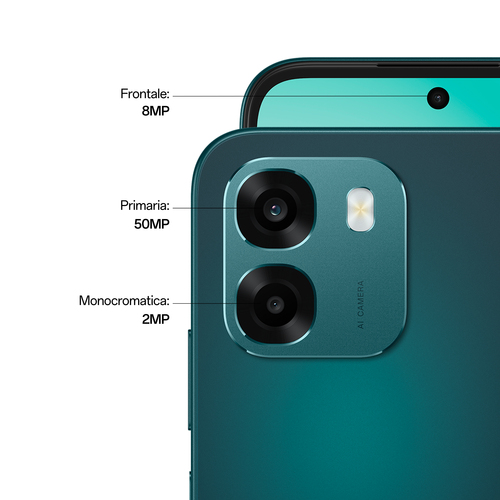 OPPO A6 5G AI Smartphone, doppia fotocamera 50MP+2, Selfie 8MP, Display 6.75” 120HZ IPS HD+, 6550mAh, RAM 6GB(Esp2GB/4GB/6