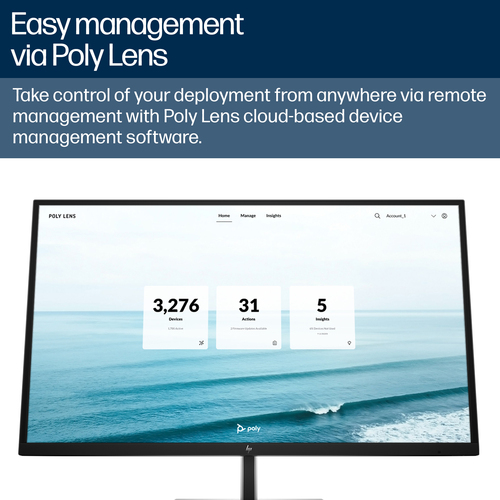 Poly Studio V52 Video Conference Equipment - Medium Room Size Supported - White - TAA Compliant
