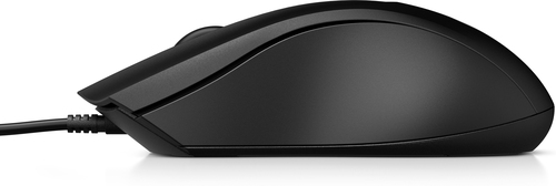 HP 105 Maus - USB Typ-A - Optisch - 3 Taste(n) - Schwarz - Kabel - 1600 dpi Auflösung - Symmetrisch