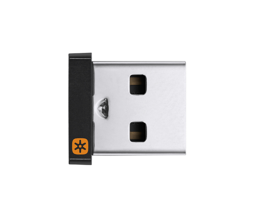 Logitech Unifying Wi-Fi Adapter for Keyboard, Mouse - USB Type A - 2.40 GHz ISM - External