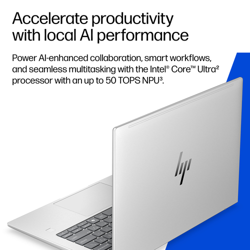 HP EliteBook 6 G2i Next Gen AI PC. Product type: Laptop, Form factor: Clamshell. Processor family: Intel Core Ultra 5, Pro