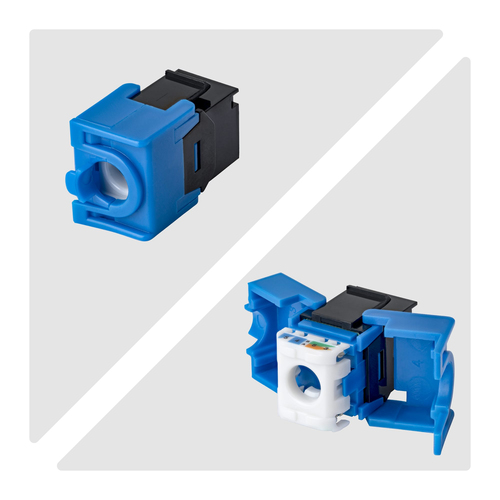 StarTech.com Jack Keystone Cat6, Lot de 24 Prises Ethernet RJ45 Keystone, Prise Murale UTP Cat6, 180 Degrés Sans Outil, No