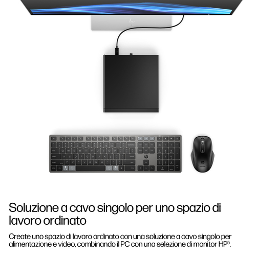 HP EliteDesk 8 Mini G1a Desktop Next Gen AI PC Wolf Pro Security Edition. Modello del processore: 350. Memoria Interna: 16