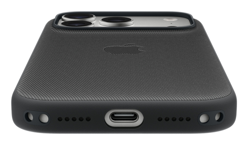 Apple Hülle für Apple iPhone 17 Pro Smartphone - Schwarz - Kratzfest, Sturzsicher - Webstoff, Polyester, Thermoplastisches