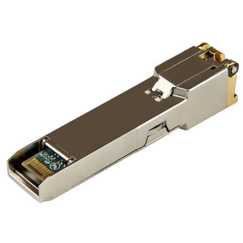 StarTech.com SFP (mini-GBIC) - 1 x RJ-45 Duplex 1000Base-TX Network LAN - 1 Each - For Data Networking - Twisted Pair1.25 