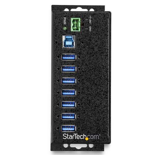 StarTech.com USB Hub - USB 3.0 Type B - External - Black - TAA Compliant - UASP Support - 7 Total USB Port(s) - 7 USB 3.1 