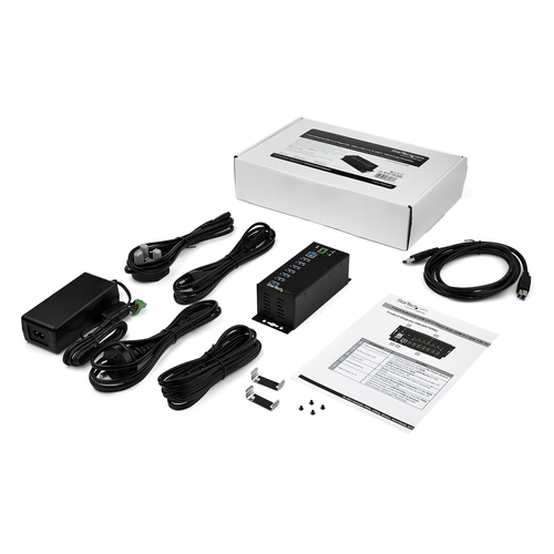 StarTech.com USB Hub - USB 3.0 Type B - External - Black - TAA Compliant - UASP Support - 7 Total USB Port(s) - 7 USB 3.1 