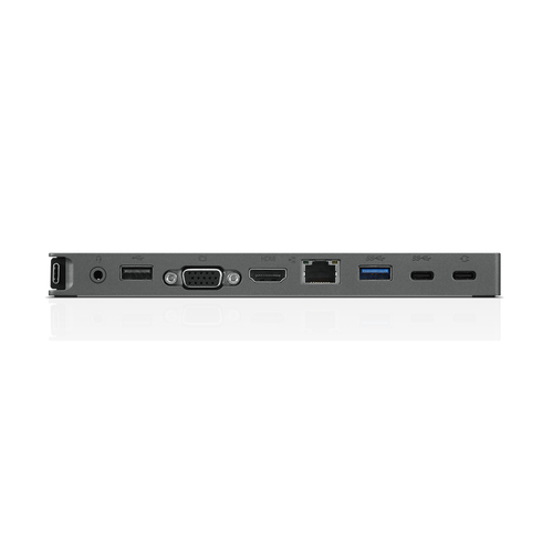 Lenovo Mini Dock USB-Typ C Docking Station für Notebook - 45 W - 4 x USB-Anschlüsse - 1 x USB 2.0 - USB Typ C - Netzwerk (