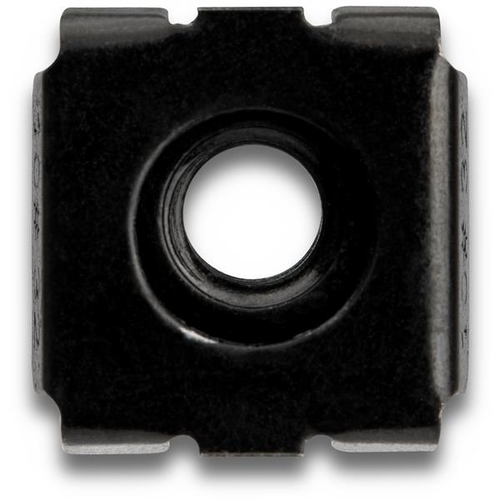StarTech.com 10-32 Cage Nuts - 50 pack - Black (CABCAGENUTS1032) - Cage Nut - Steel - Black - 1Pack