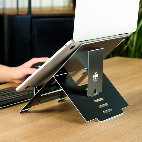 R-Go Höhenverstellbar Notebook-Ständer - Bildschirmgröße: 25,4 cm (10 Zoll) bis 55,9 cm (22 Zoll) - 5 kg TragfähigkeitDisp