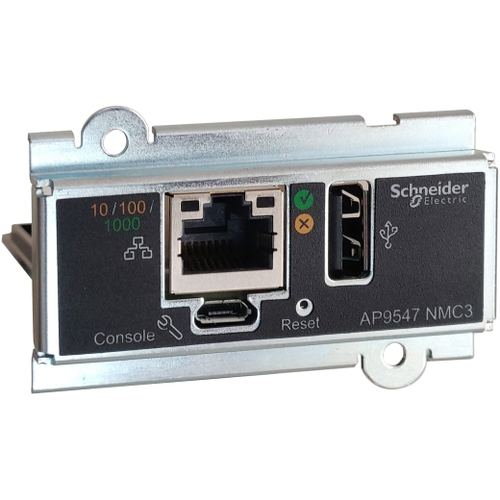 Schneider Electric AP9547 USV-Management-Adapter - 1 x Netzwerk (RJ-45) Anschluss/Anschlüsse - Seriell - USB