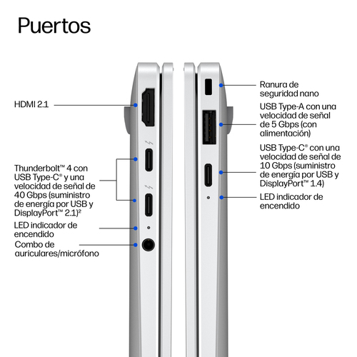 HP EliteBook X G2i 35.6 cm (14"") Copilot+ PC Notebook - WUXGA - Intel Core Ultra X7 358H - 32 GB - 1 TB SSD - Glacier Sil
