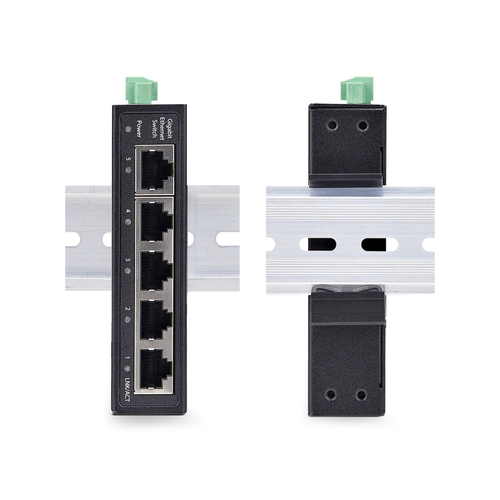StarTech.com I51G 5 Ports Ethernet Switch - Gigabit Ethernet - 10/100/1000Base-T - New - Black - TAA Compliant - 2 Layer S