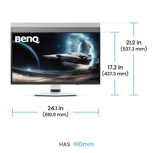 BenQ EX271QZ. Bildschirmdiagonale: 68,6 cm (27"), Display-Auflösung: 2560 x 1440 Pixel, HD-Typ: Quad HD, Bildschirmtechnol