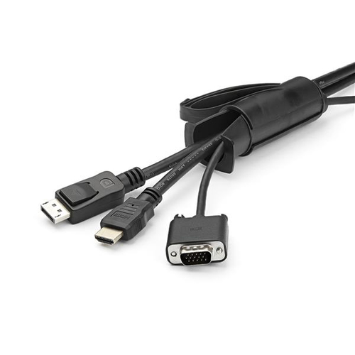 StarTech.com 1.5m / 4.9ft Cable Management Sleeve - Spiral - 25mm / 1" Diameter - W/ Cable Loading Tool - Expandable Coile