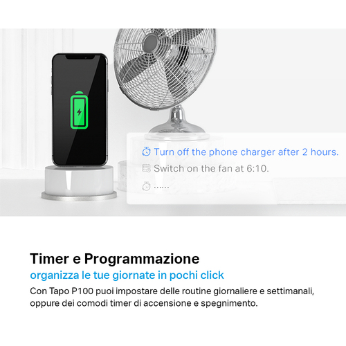 TP-Link Tapo P100. Connectivity technology: Wireless, Wireless technology: Bluetooth / Wi-Fi, Frequency: 2.4 MHz. Placemen