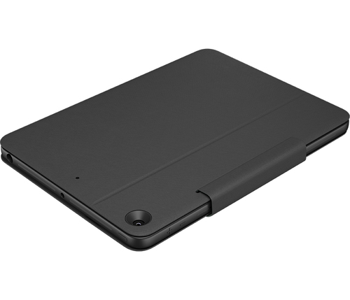 Logitech Rugged Folio Keyboard/Cover Case (Folio) for 25.9 cm (10.2") Apple iPad (7th Generation) Tablet - Graphite - Drop