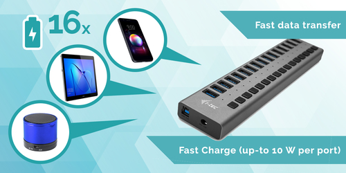 I-TEC USB 3.0 HUB 16 PORT 90 W I-TEC USB 3.0 HUB 16 PORT 90 W