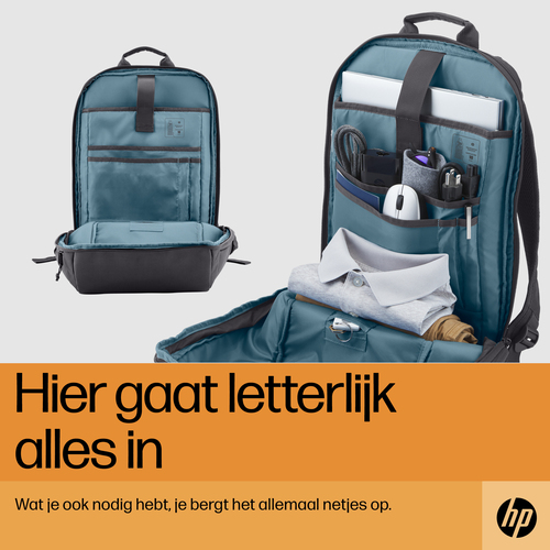 HP Travel 18 Liter 15.6 Iron Grey Laptop Backpack. Case type: Backpack, Maximum screen size: 39.6 cm (15.6"). Weight: 510 g