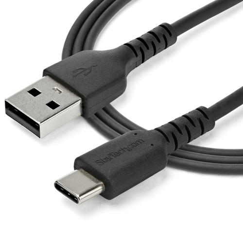 StarTech.com 2m USB A to USB C Charging Cable - Durable Fast Charge & Sync USB 2.0 to USB Type C Data Cord - Aramid Fiber 