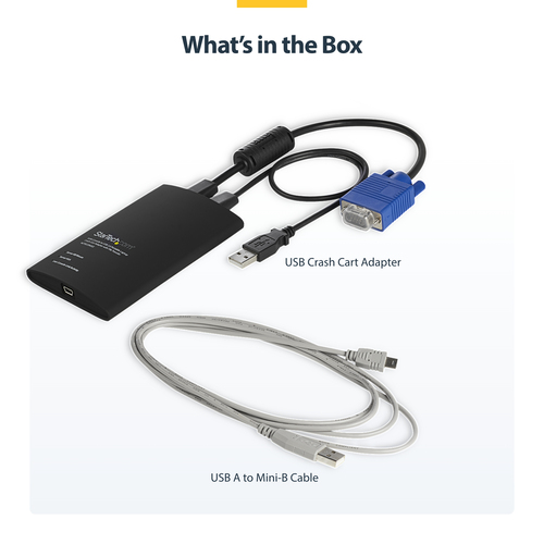 StarTech.com KVM Console - Wired - TAA Compliant - 1 Computer(s) - 1 Local User(s) - WUXGA - 1920 x 1200 Maximum Video Res