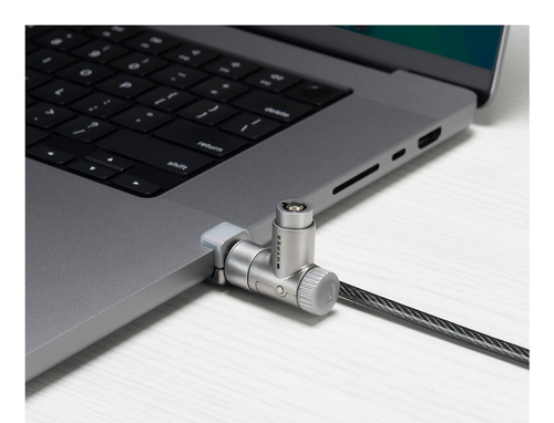 Targus HyperShield HS5910GL Cable Lock For Notebook - 198.12 cm (78"") Cable - Portable - Keyed Lock - Silver - Galvanized