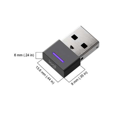 Logitech Zone, USB-Receiver, Graphit