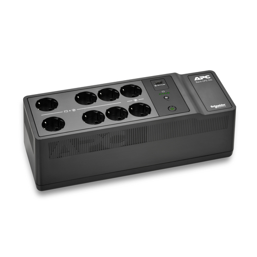 APC by Schneider Electric Back-UPS Standby UPS - 500 VA/300 W - Floor/Wall Mountable - 230 V AC Input - 220 V AC Output - 