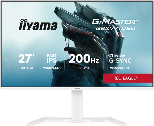 Moniteur LCD iiyama G-MASTER GB2771QSU-W1 27"" Classe WQHD - 68,6 cm (27"") Viewable - Fast IPS - Résolution 2560 x 1440 -