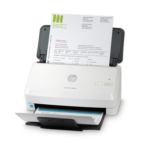 HP Scanjet Pro 2000 s2 Sheet-feed Scanner. Maximum scan size: 216 x 3100 mm, Optical scanning resolution: 600 x 600 DPI, D