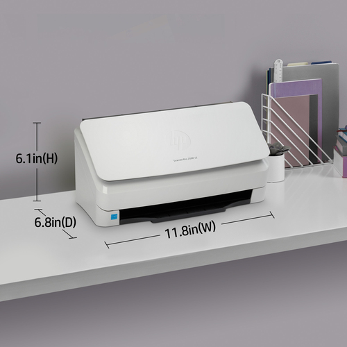 HP Scanjet Pro 2000 s2 Sheet-feed Scanner. Maximum scan size: 216 x 3100 mm, Optical scanning resolution: 600 x 600 DPI, D