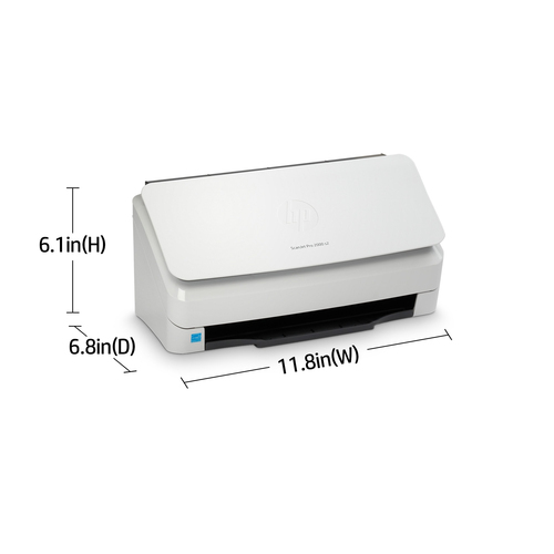 HP Scanjet Pro 2000 s2 Sheet-feed Scanner. Maximum scan size: 216 x 3100 mm, Optical scanning resolution: 600 x 600 DPI, D