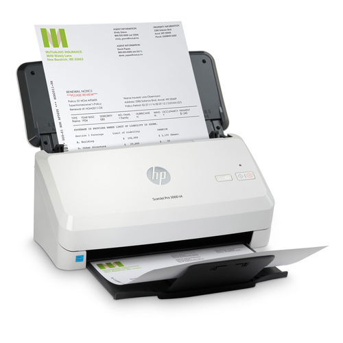 HP Scanjet Pro 3000 s4. Maximum scan size: 216 x 3100 mm, Optical scanning resolution: 600 x 600 DPI, Input colour depth: 